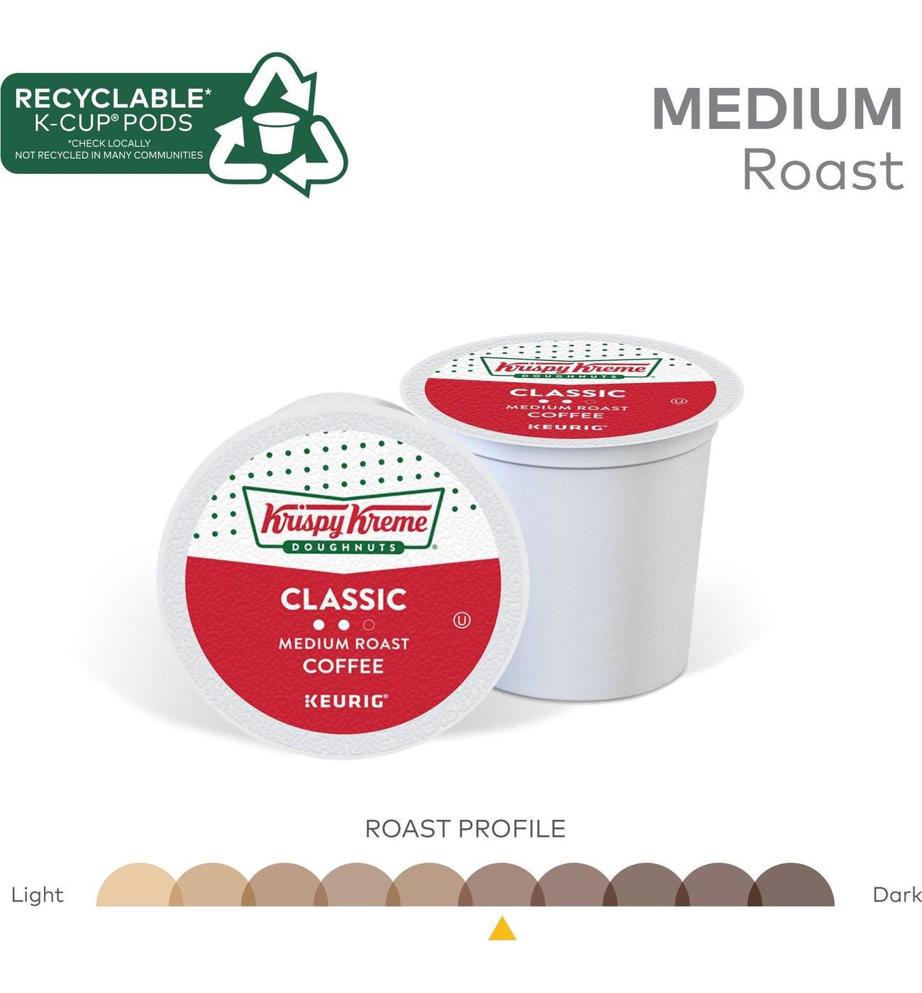 Krispy Kreme Classic Medium Roast Single Serve Coffee K Cups; image 4 of 12