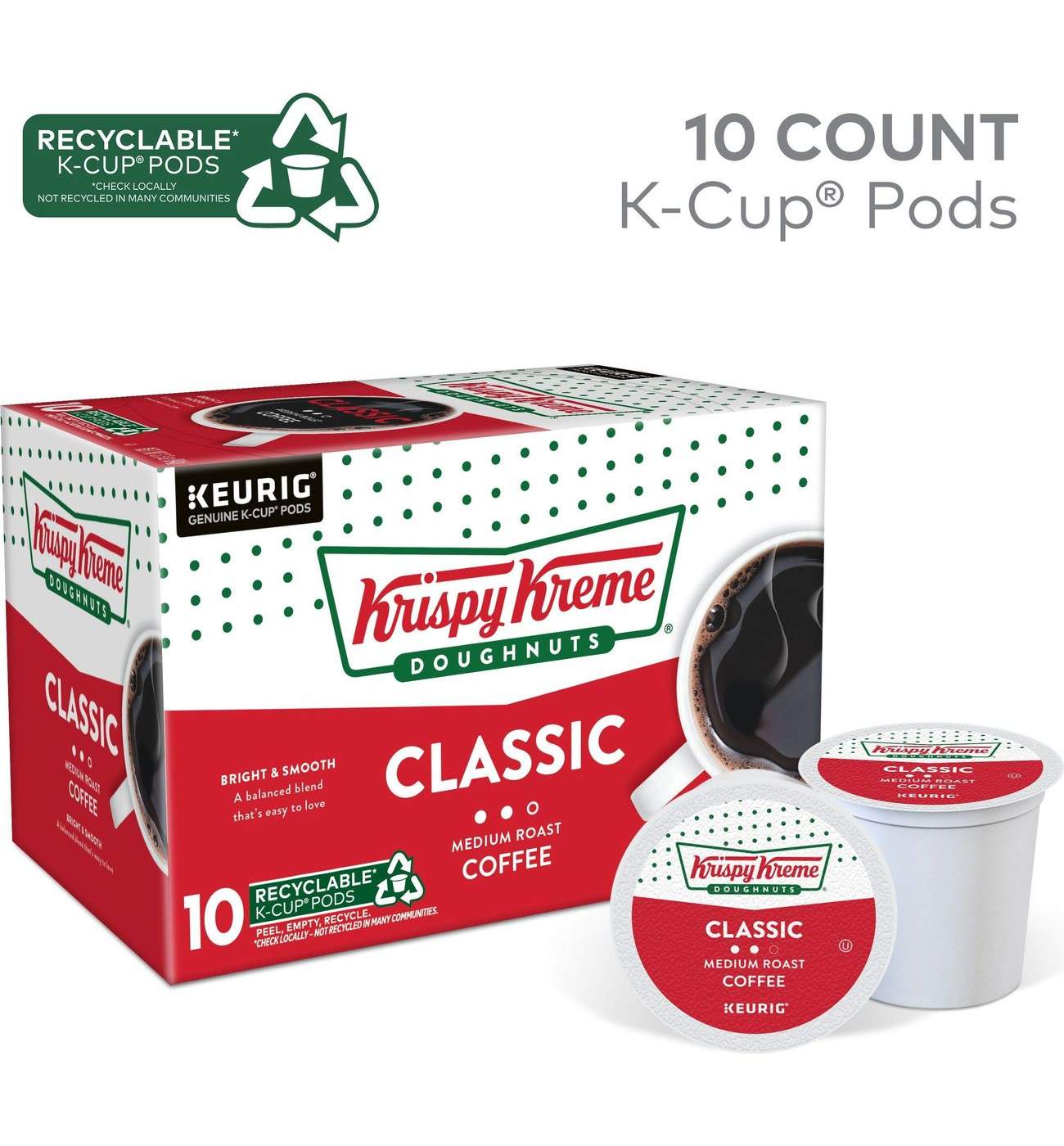 Krispy Kreme Classic Medium Roast Single Serve Coffee K Cups; image 7 of 12