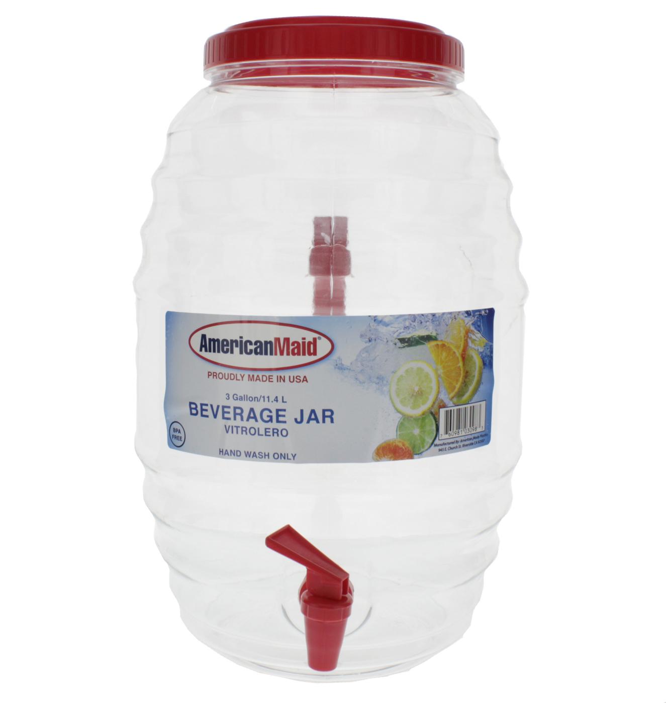 American Maid Plastic Beverage Jar with Spigot, Assorted; image 2 of 4