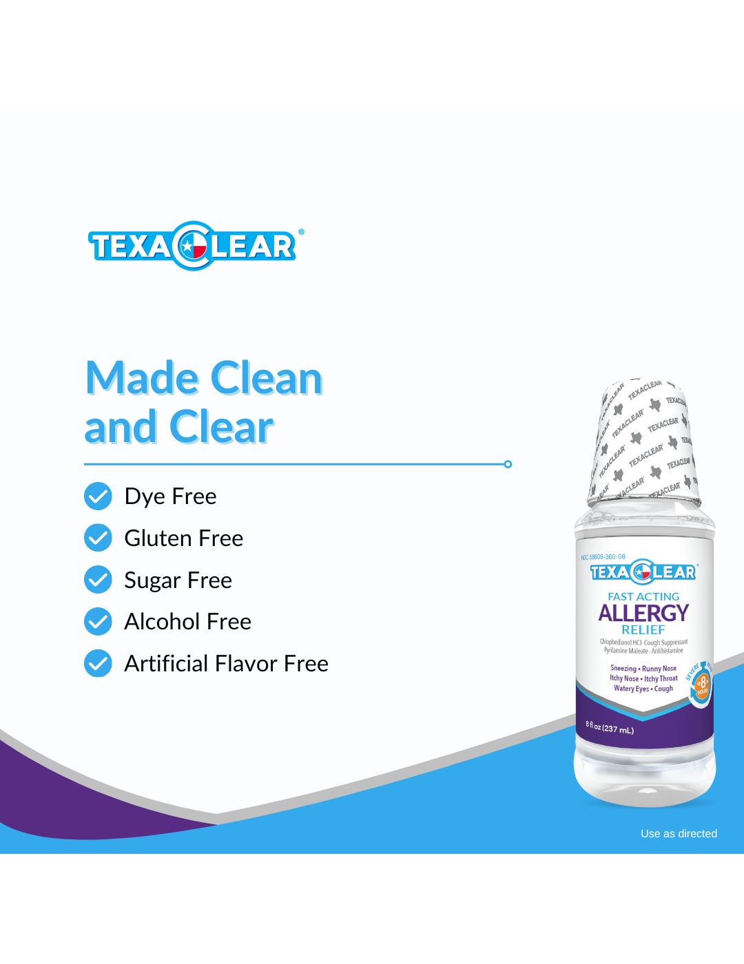 TexaClear Allergy Relief Liquid; image 5 of 6