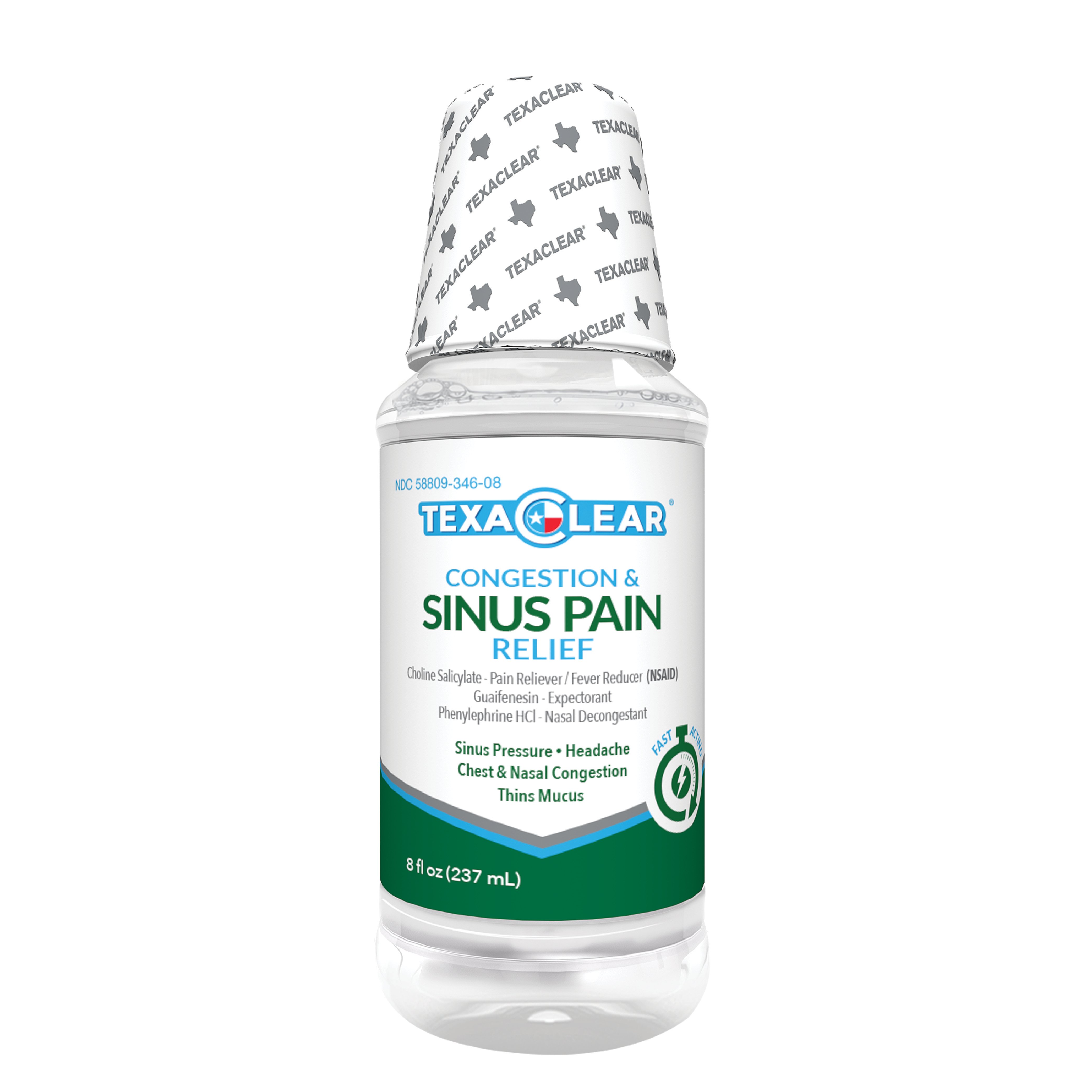 TexaClear Congestion & Pain Sinus Relief Liquid - Shop Sinus & Allergy ...