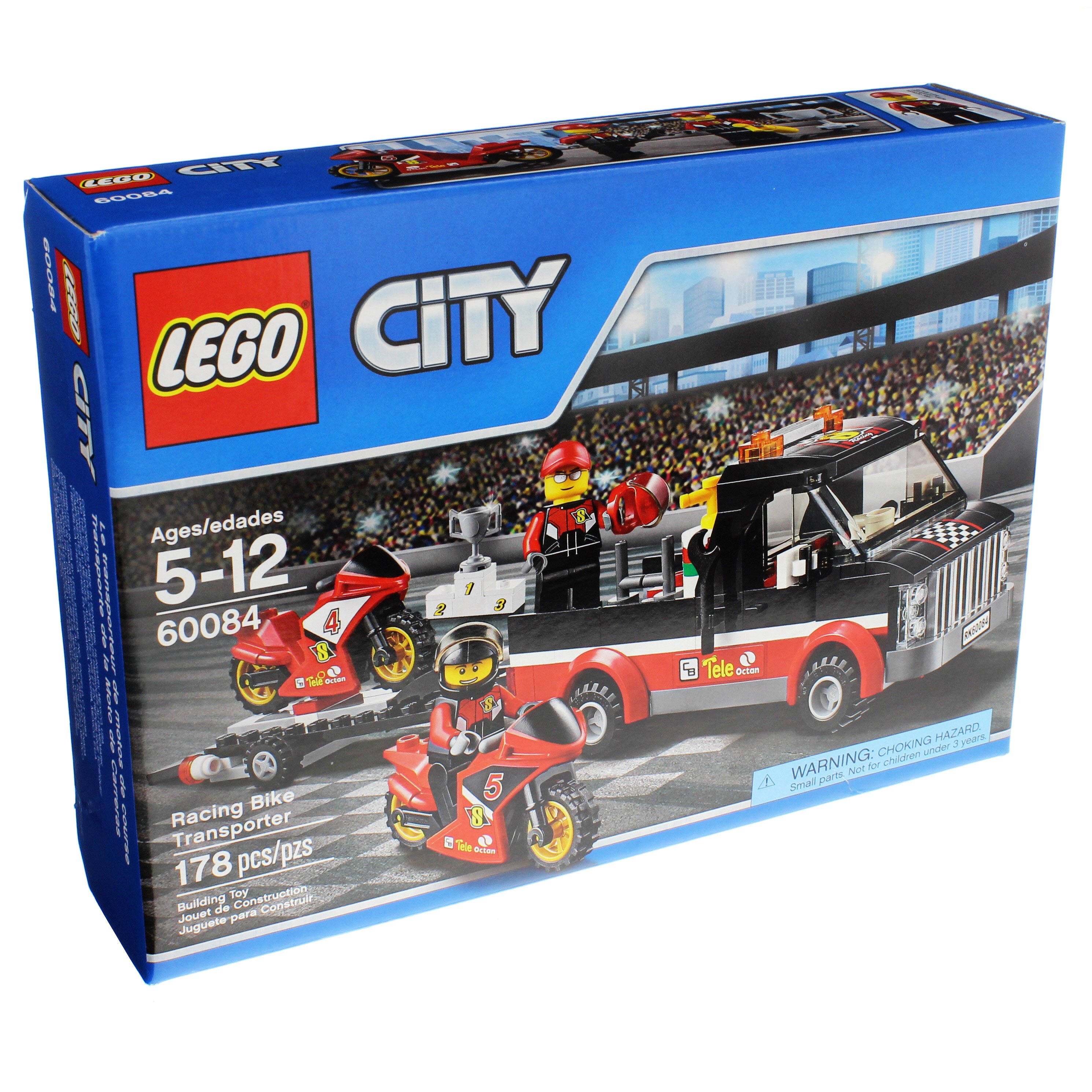 Lego 60084 city cheap racing bike transporter