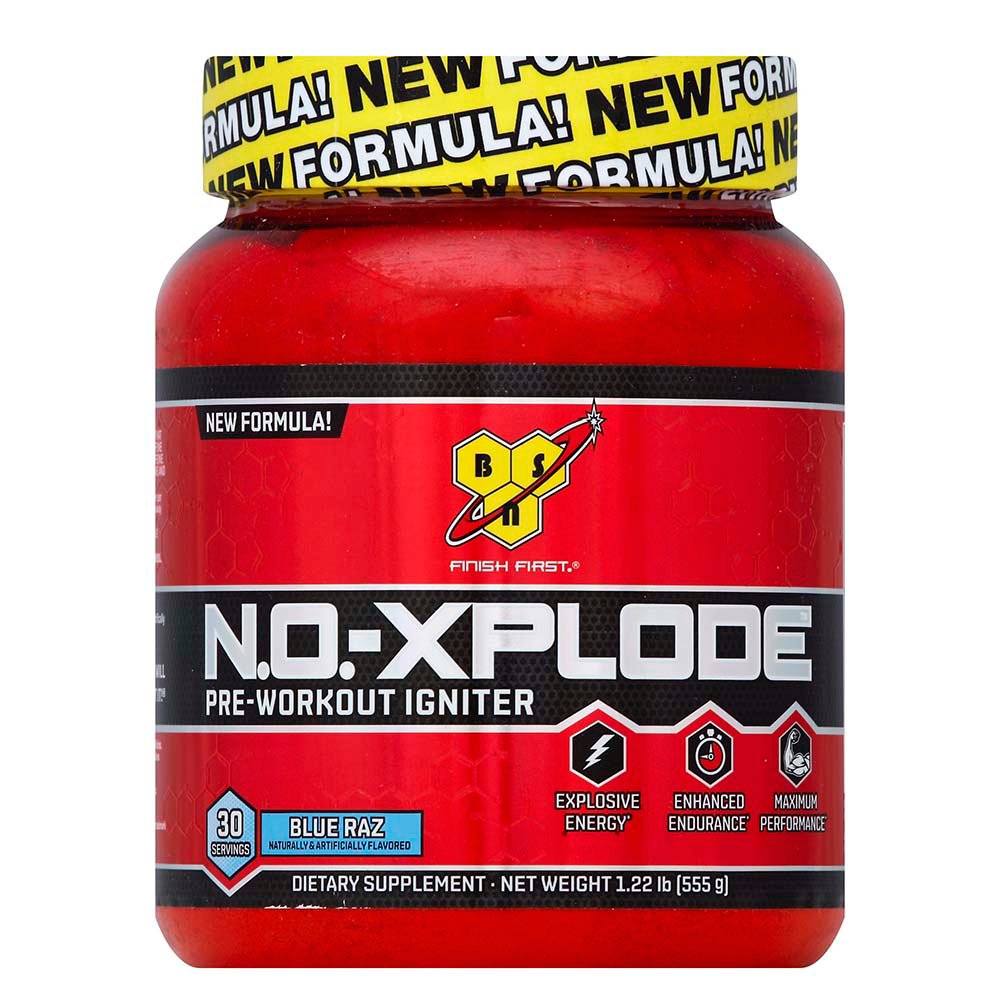 Bsn N.o. Xplode Pre Workout Igniter, Blue Raz - Shop Diet & Fitness At 