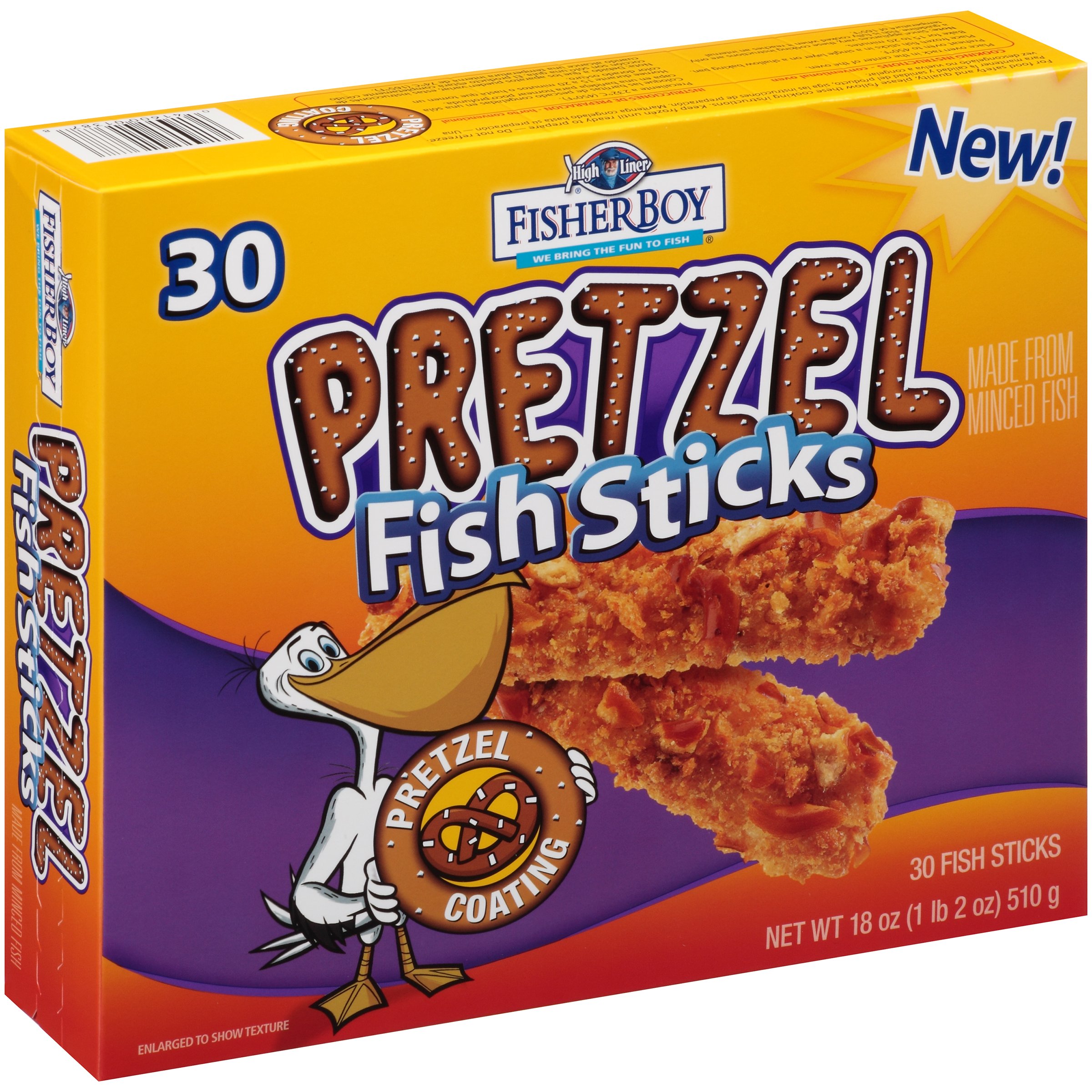 Fisher Boy Pretzel Fish Sticks - Shop Seafood at H-E-B