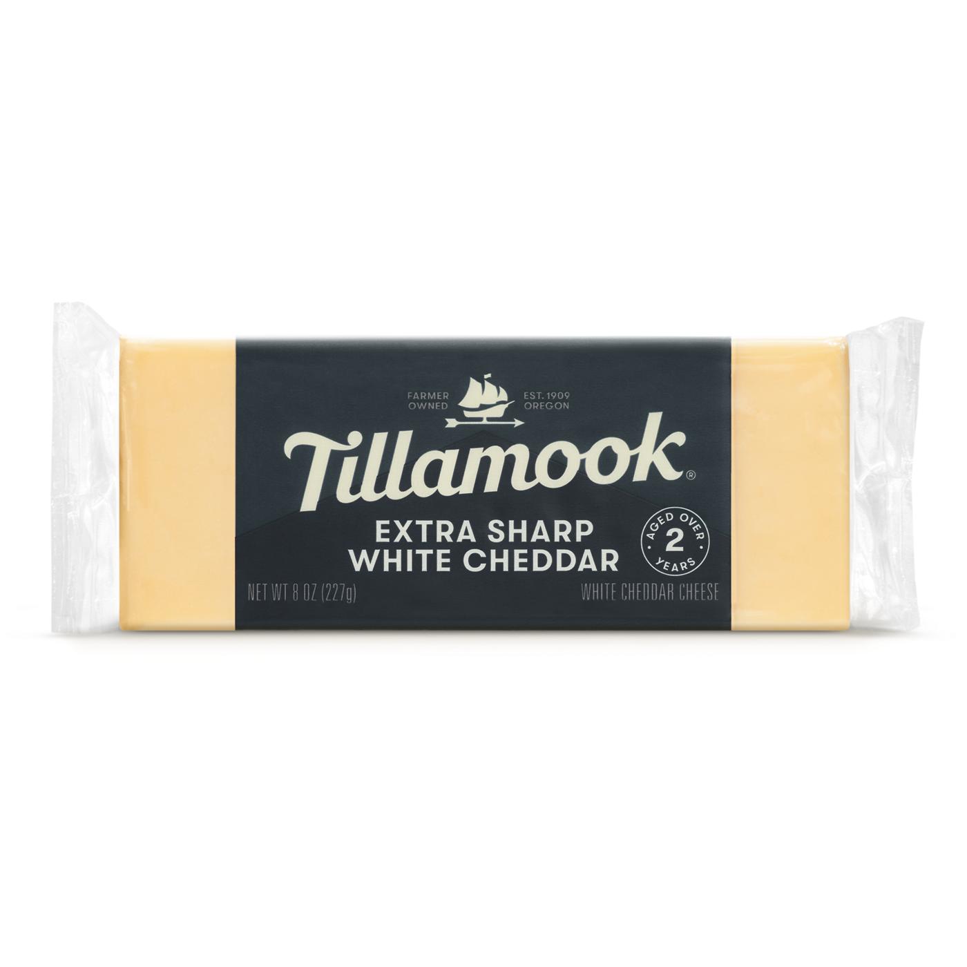 Tillamook Extra Sharp White Cheddar Cheese; image 1 of 5
