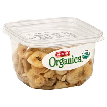 H-E-B Organics Sweetened Banana Chips, 4.6 oz
