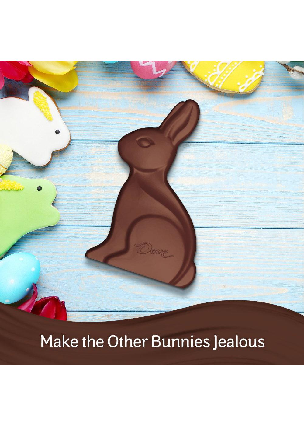 Dove Solid Milk Chocolate Bunny Easter Candy; image 3 of 7