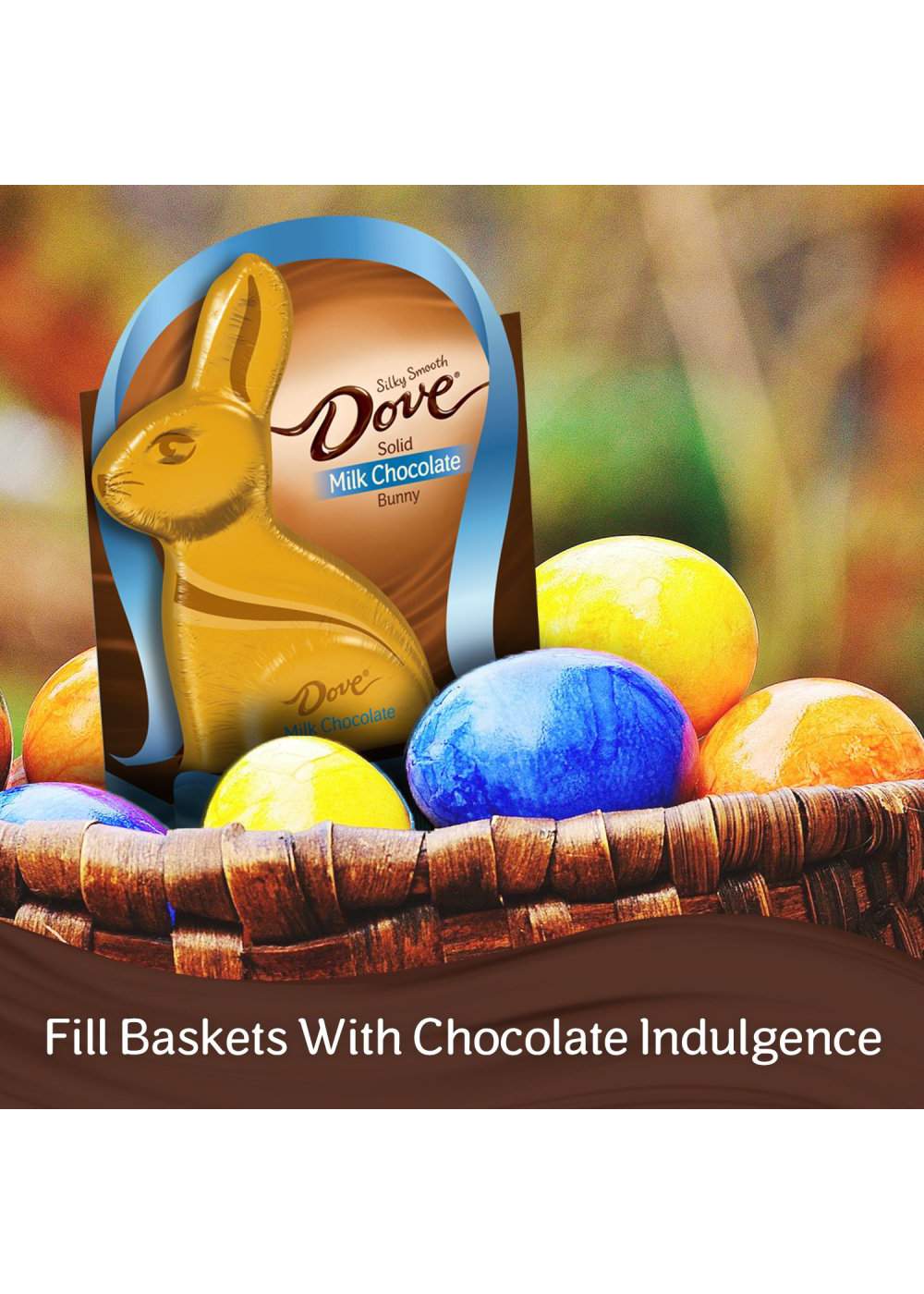 Dove Solid Milk Chocolate Bunny Easter Candy; image 7 of 7