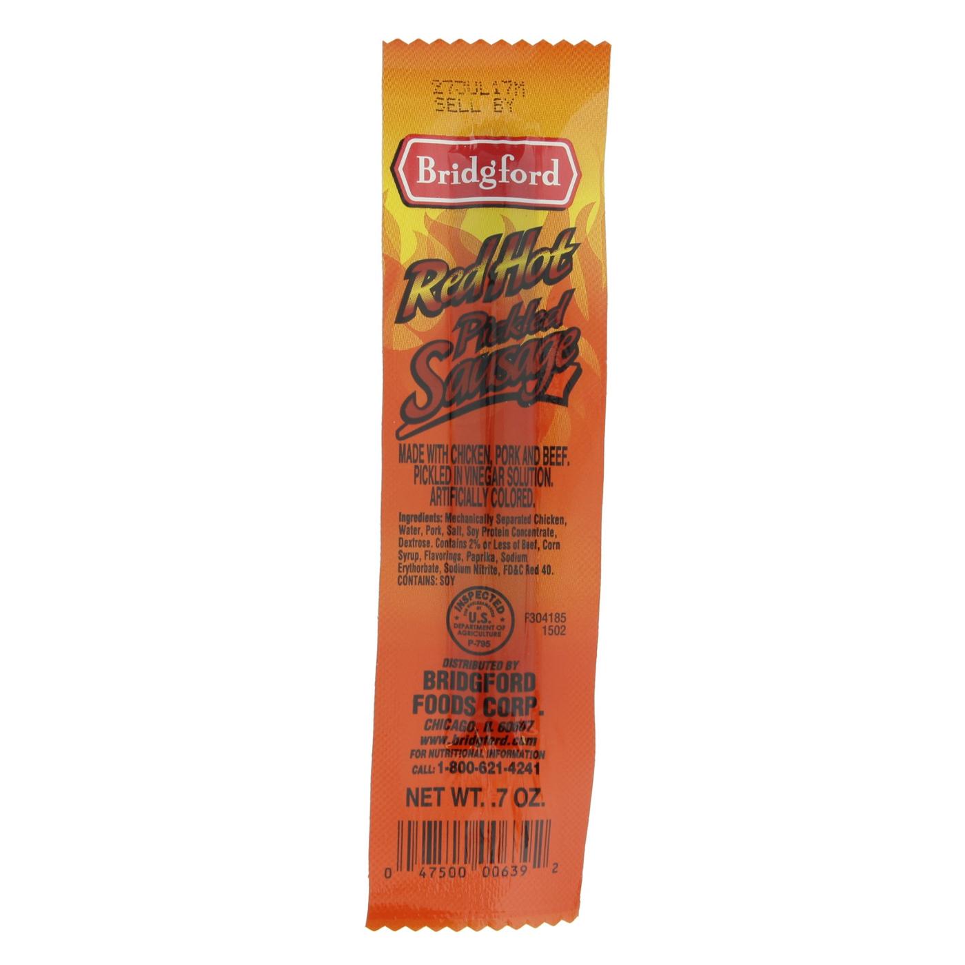 Bridgford Red Hot Pickled Sausage Shop Jerky At H E B