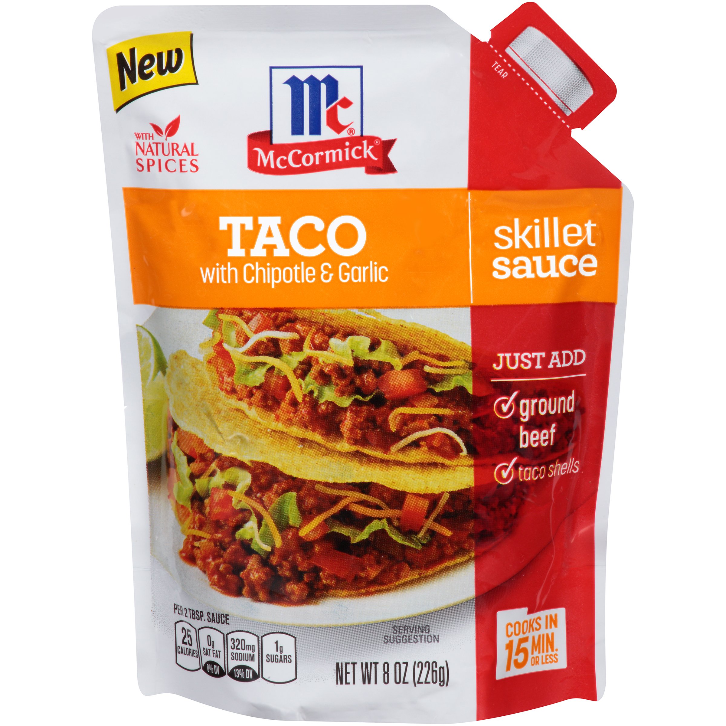 McCormick Skillet Sauce Taco With Chipotle and Garlic Shop Cooking