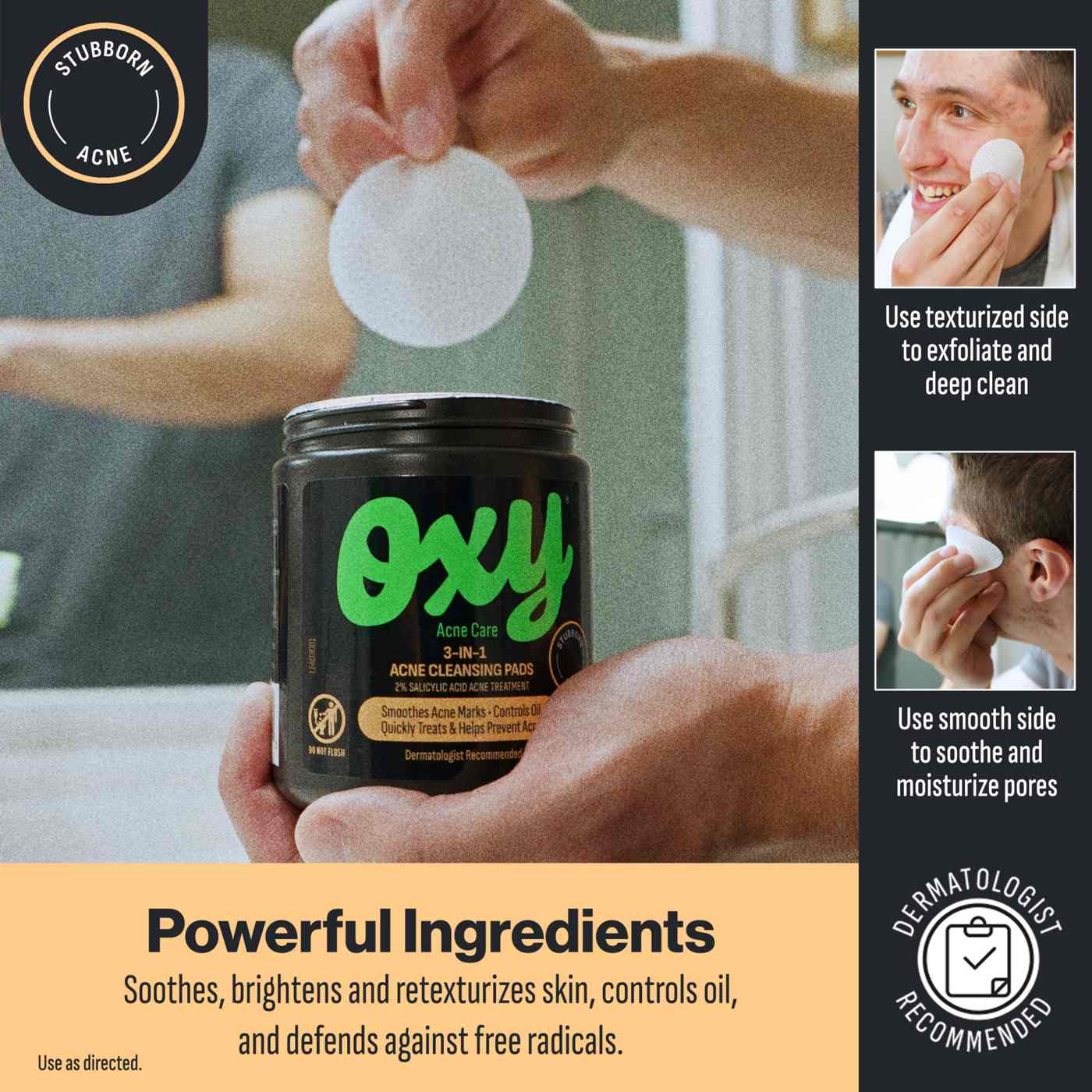 Oxy 3-IN-1 Acne Facial Cleansing Pads; image 7 of 7