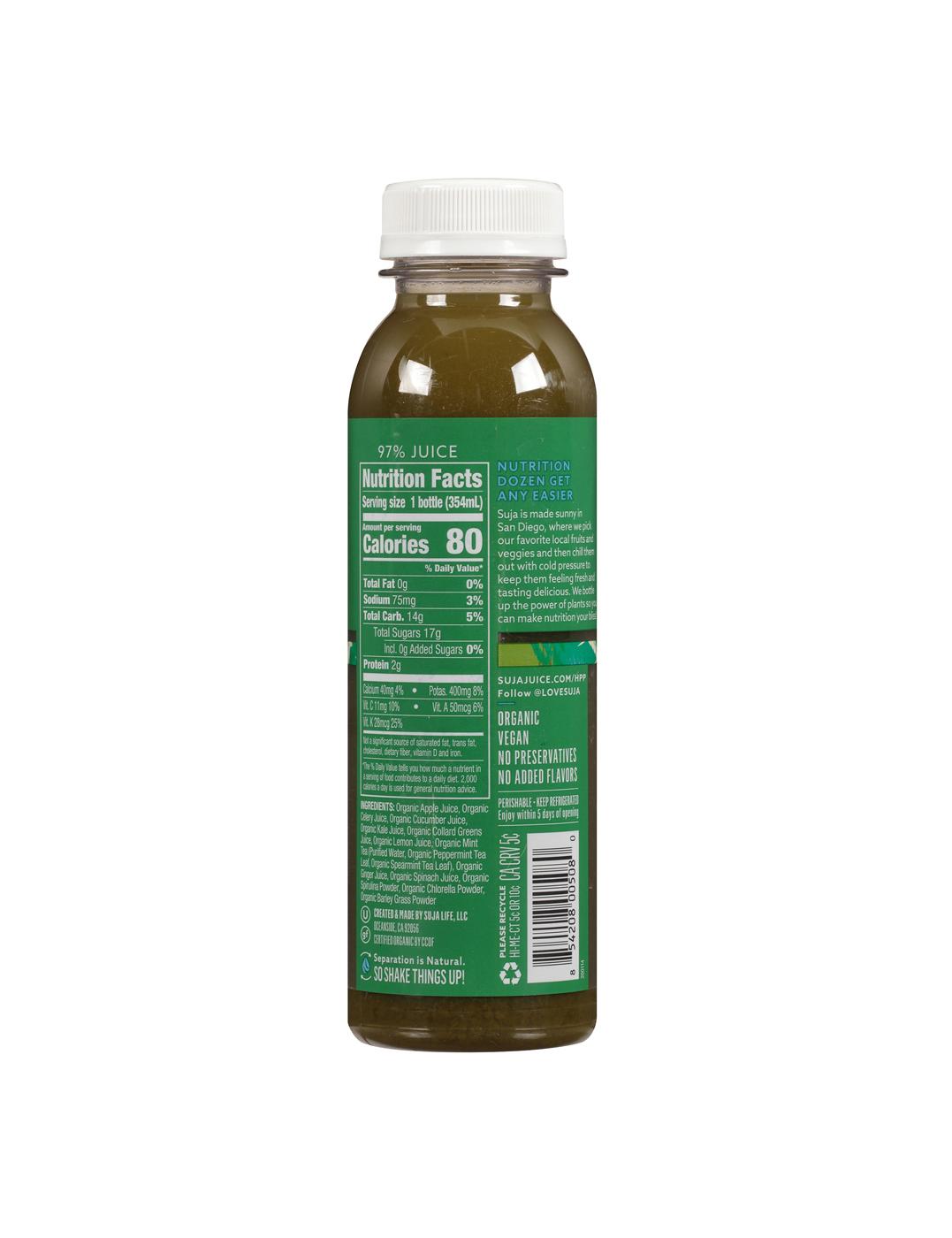 Suja Mighty Dozen Organic Cold-Pressed Juice; image 2 of 2