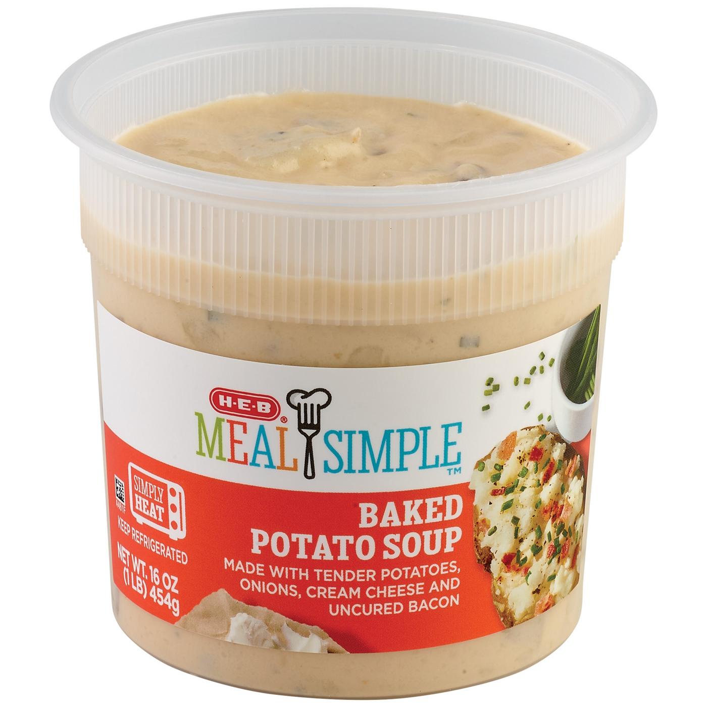 Meal Simple by H-E-B Baked Potato Soup; image 1 of 3