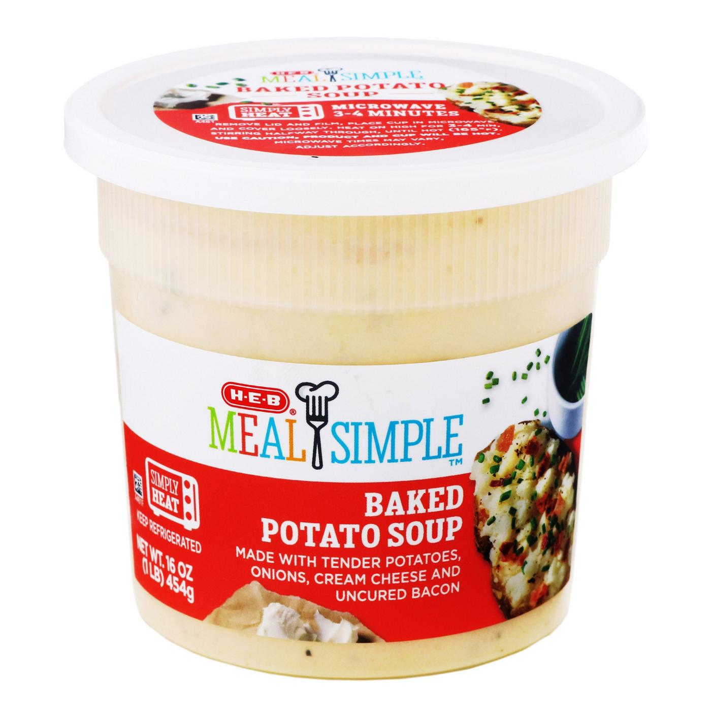 Meal Simple by H-E-B Baked Potato Soup; image 2 of 3