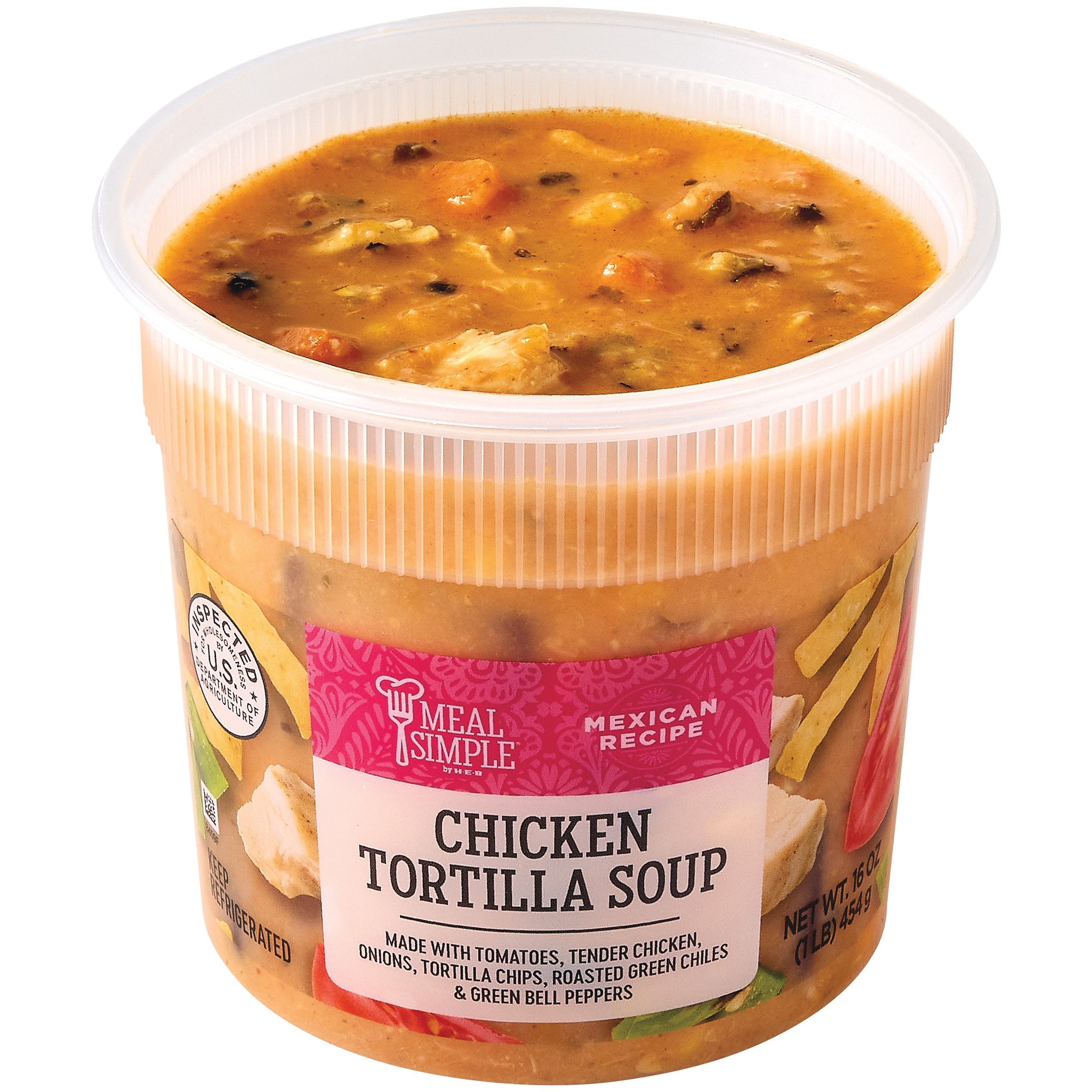 H-E-B Meal Simple Chicken Tortilla Soup - Shop Soup At H-E-B