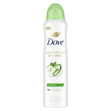 Dove Advanced Care Antiperspirant Deodorant Dry Spray Cool Essentials, 3.8 oz