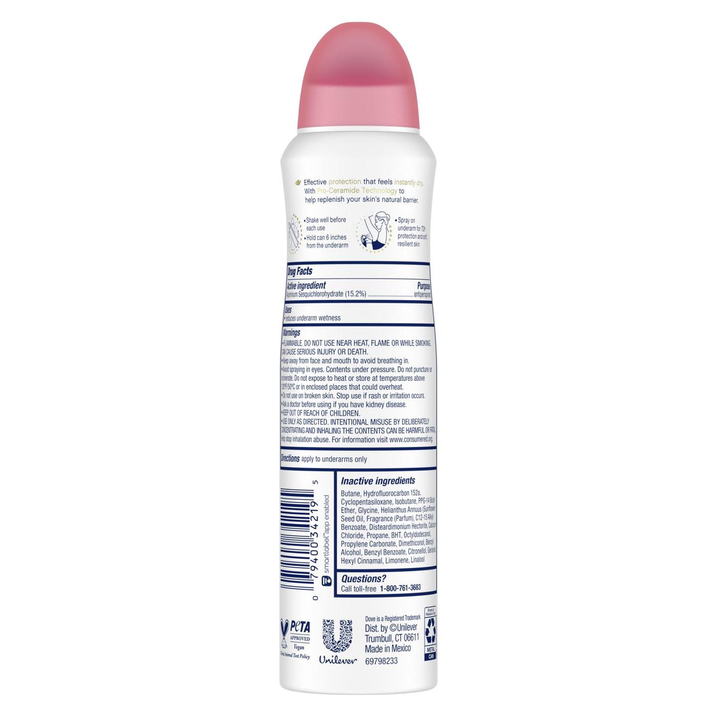 Dove Dry Spray Antiperspirant Deodorant - Beauty Finish; image 2 of 10