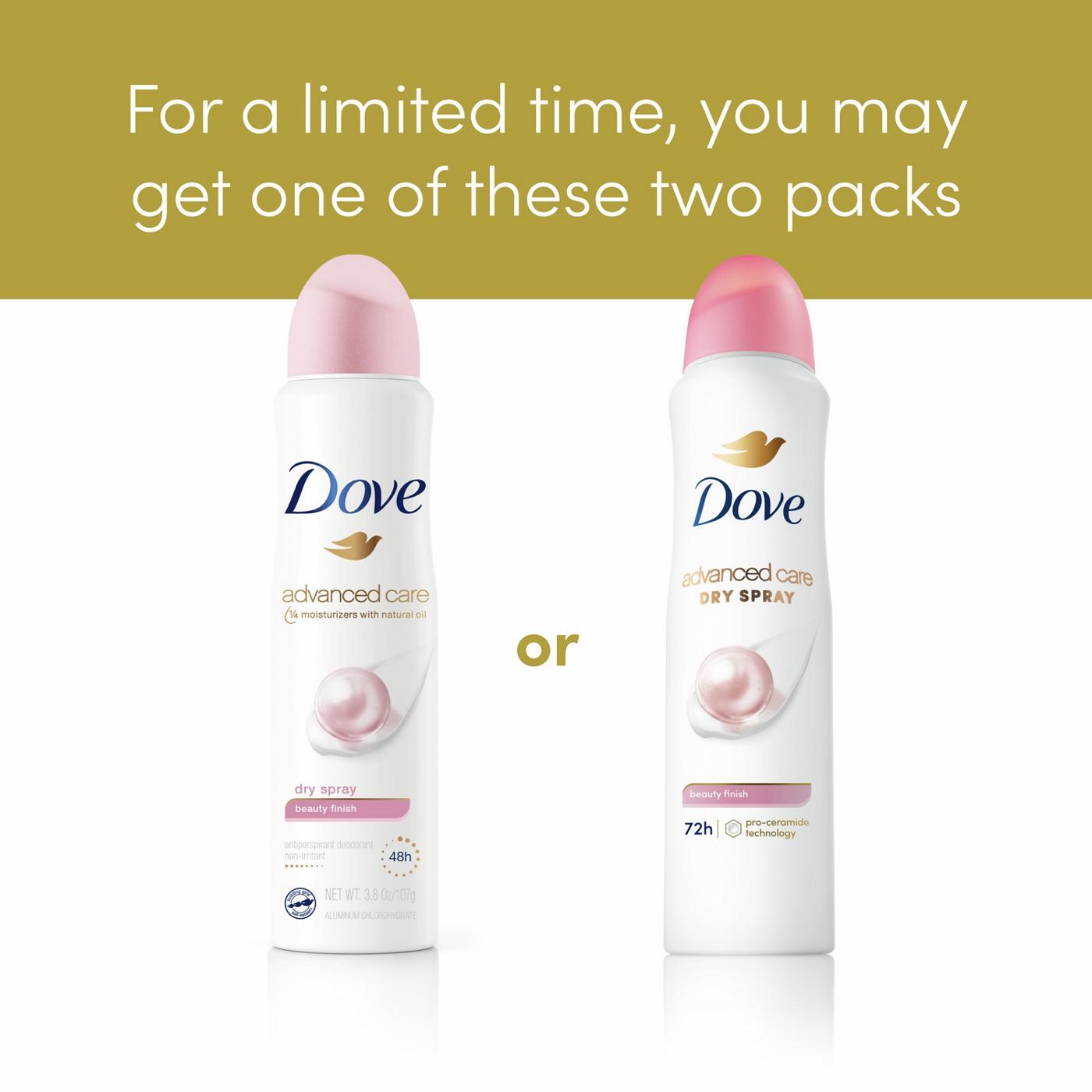 Dove Dry Spray Antiperspirant Deodorant - Beauty Finish; image 4 of 10