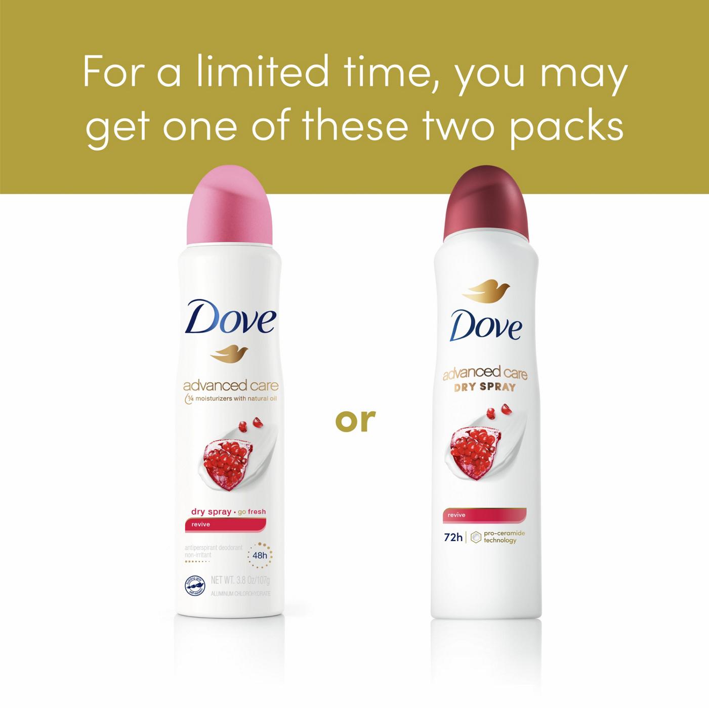 Dove Advanced Care Dry Spray Antiperspirant Deodorant Revive; image 5 of 8