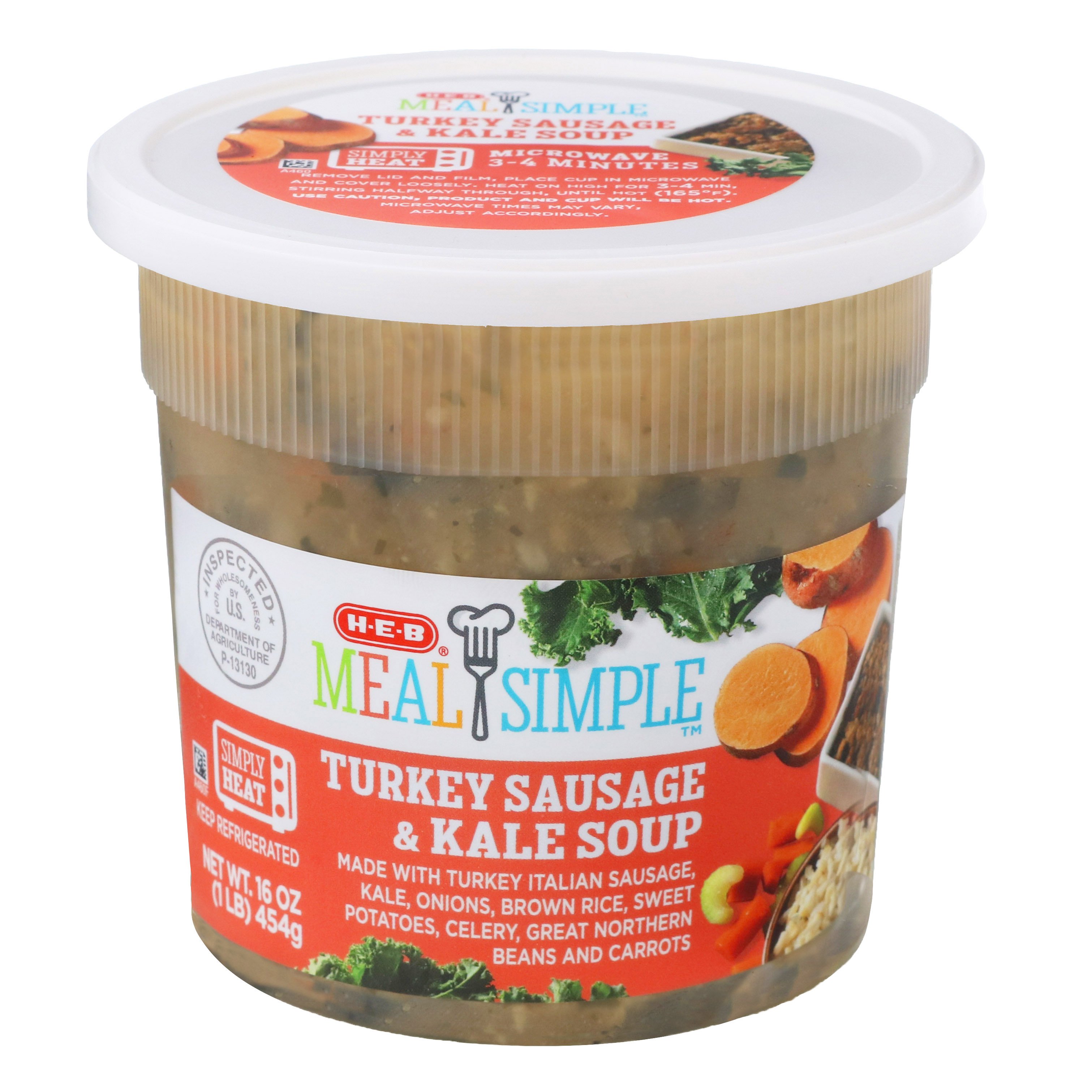 Meal Simple By H-E-B Turkey Sausage Kale Soup - Shop Soup At H-E-B