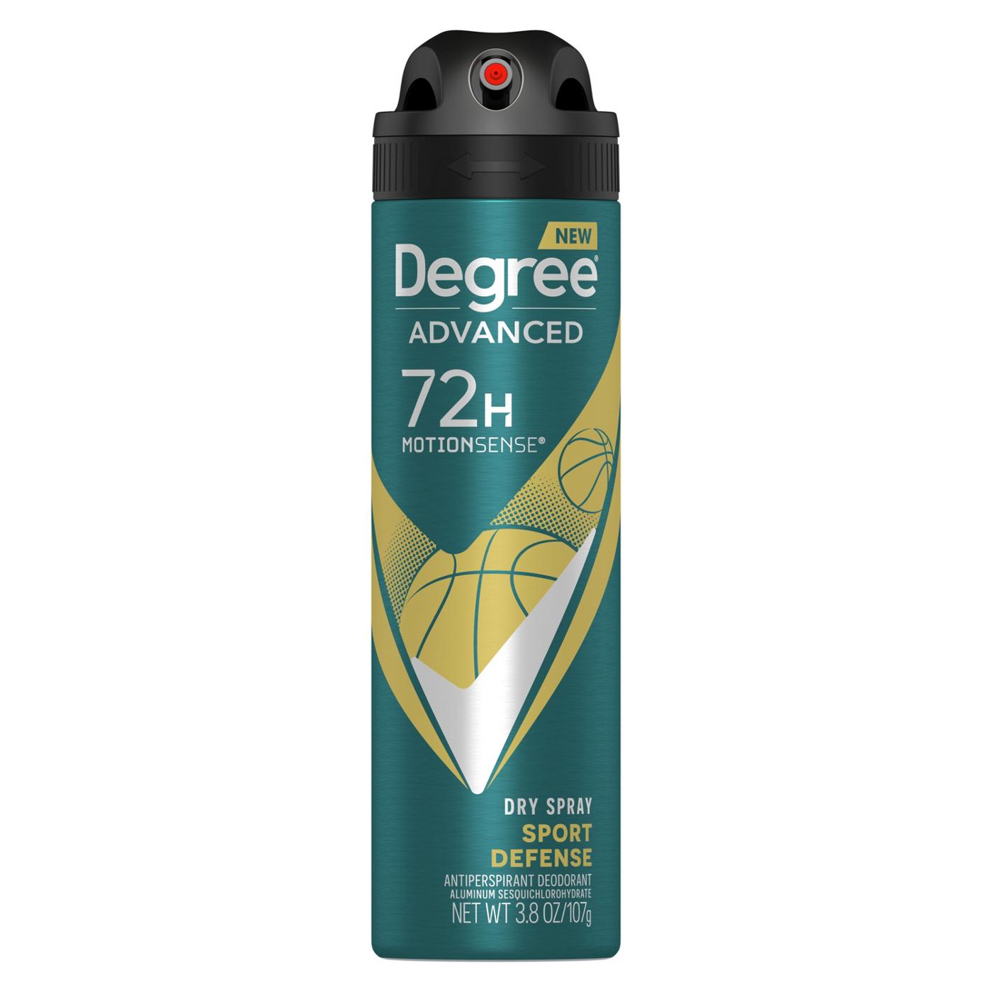 Degree Men Advanced Antiperspirant Deodorant Dry Spray Sport Defense; image 1 of 6