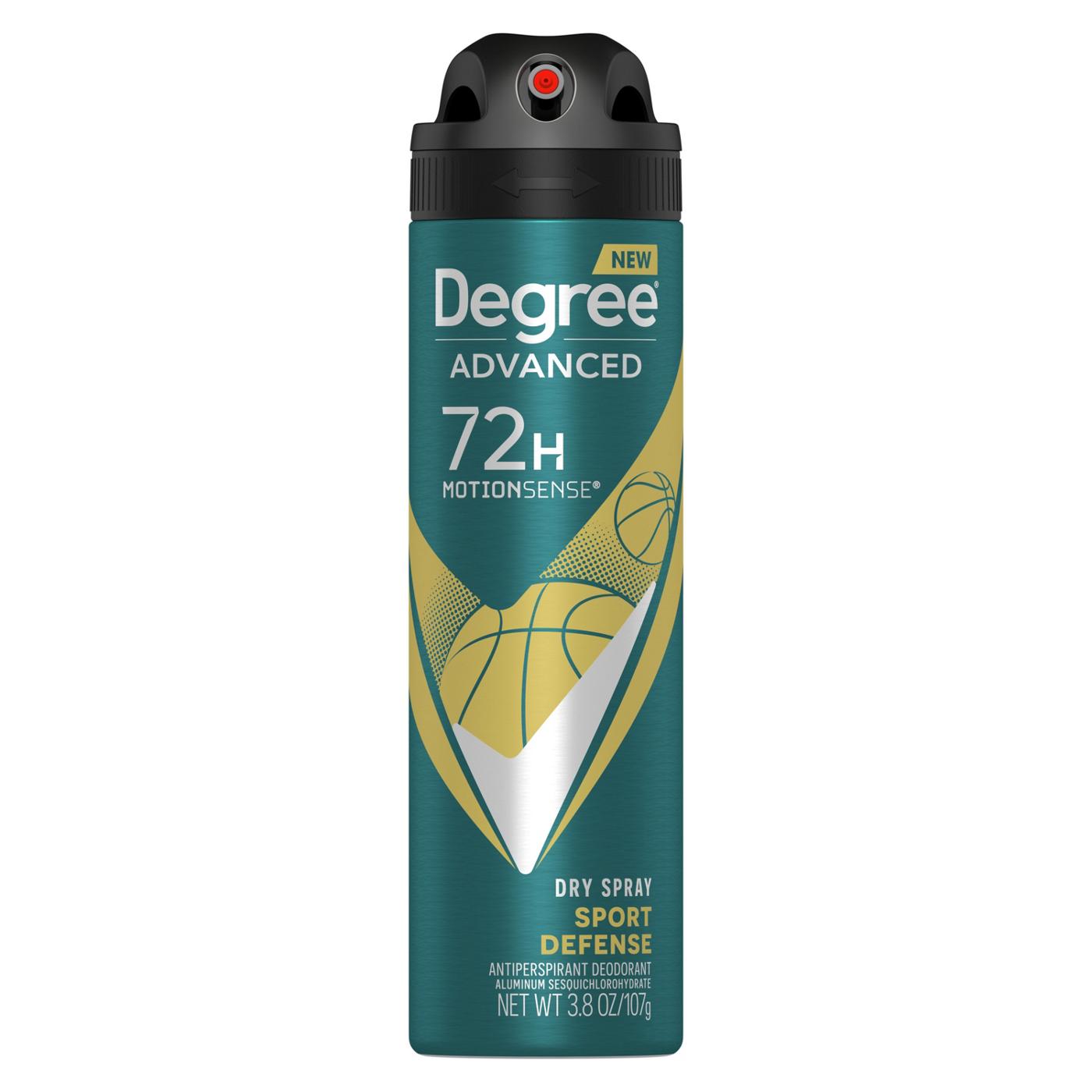 Degree Men 72 Hr Advanced Antiperspirant Deodorant Dry Spray - Sport Defense; image 1 of 5