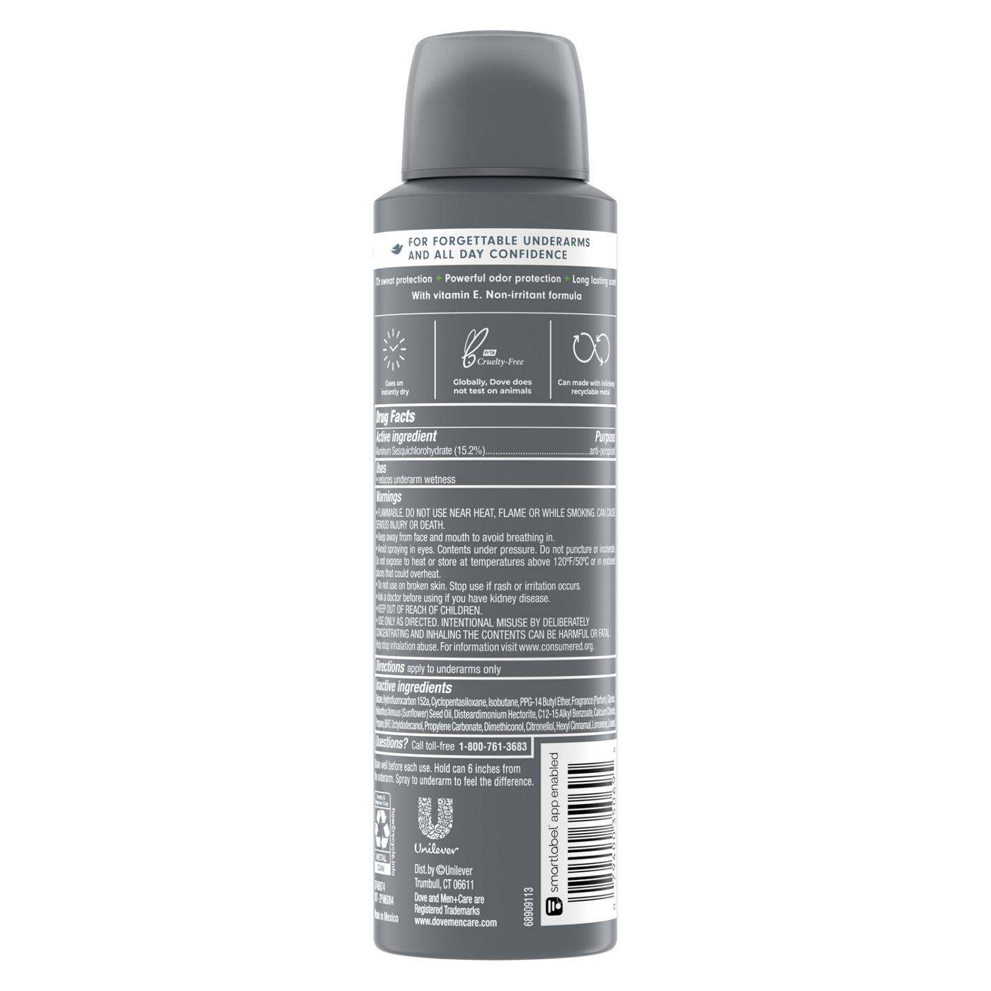 Dove Men+Care Antiperspirant Deodorant Dry Spray - Extra Fresh; image 5 of 6