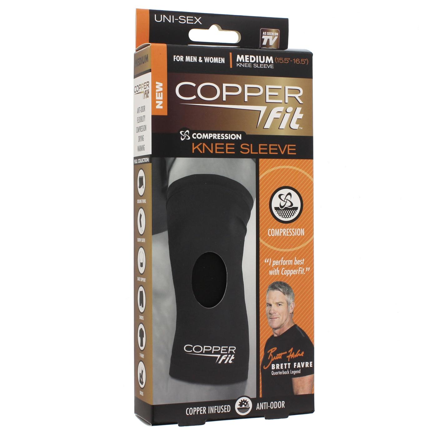 As Seen On TV Copper Fit Knee Compression Sleeve, Medium; image 1 of 2