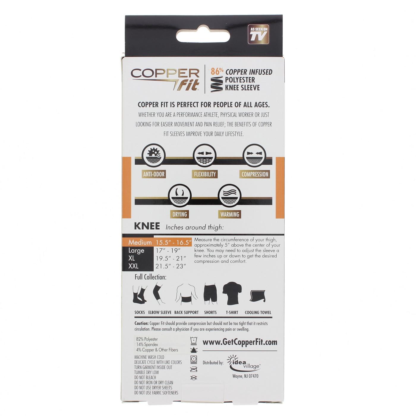 As Seen On TV Copper Fit Knee Compression Sleeve, Medium Shop Sleeves