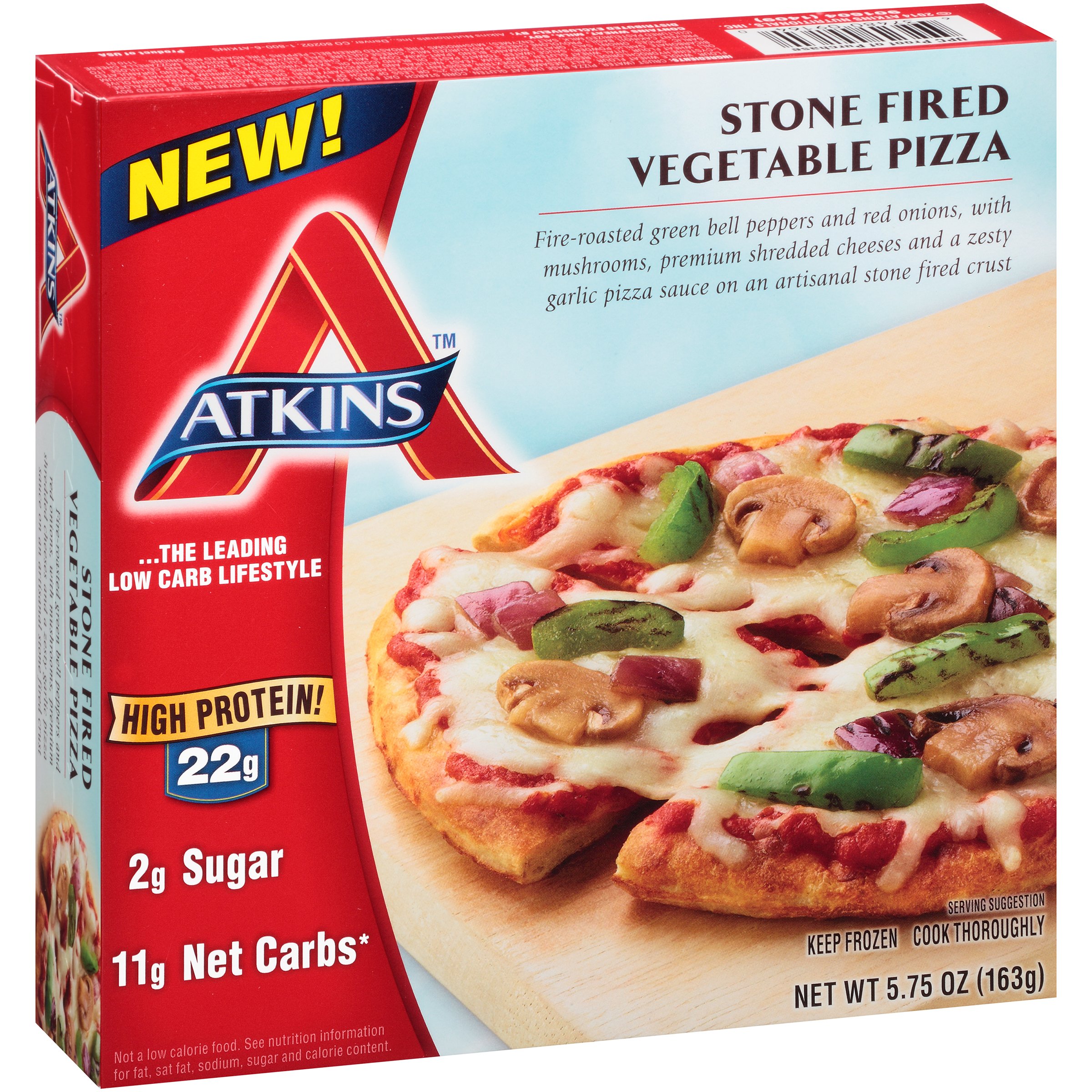 Atkins Regular Crust Vegetable Pizza Shop Pizza at HEB