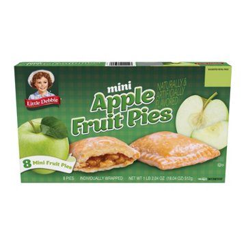 Little Debbie Mini Apple Fruit Pies, 8 ct