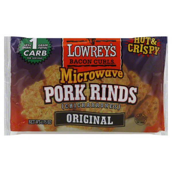 Lowreys Bacon Curls Microwave Pork Rinds Original Shop Jerky at HEB