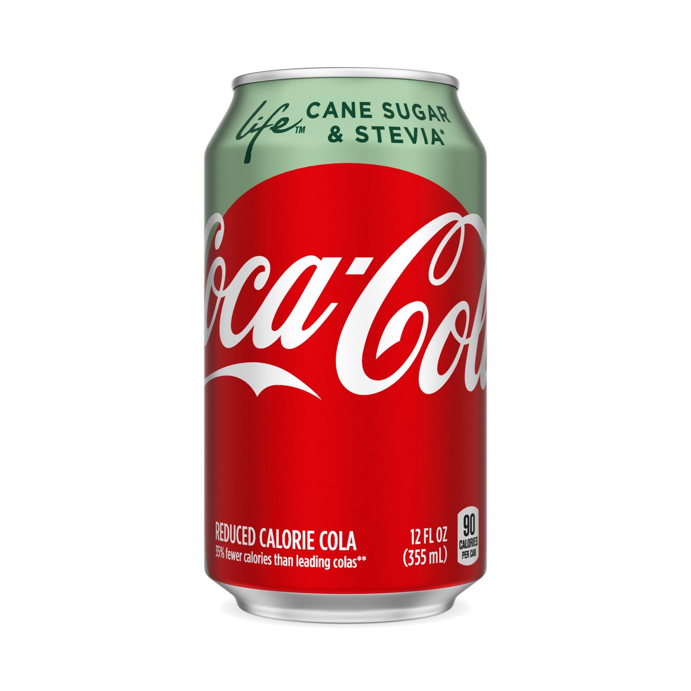 Coca-Cola Coke Life Soda 12 oz Cans; image 1 of 2