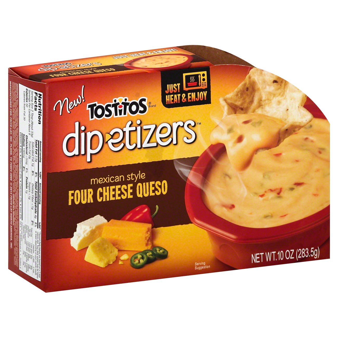 Tostitos Dipetizers Four Cheese Queso Dip Shop Salsa & dip at HEB