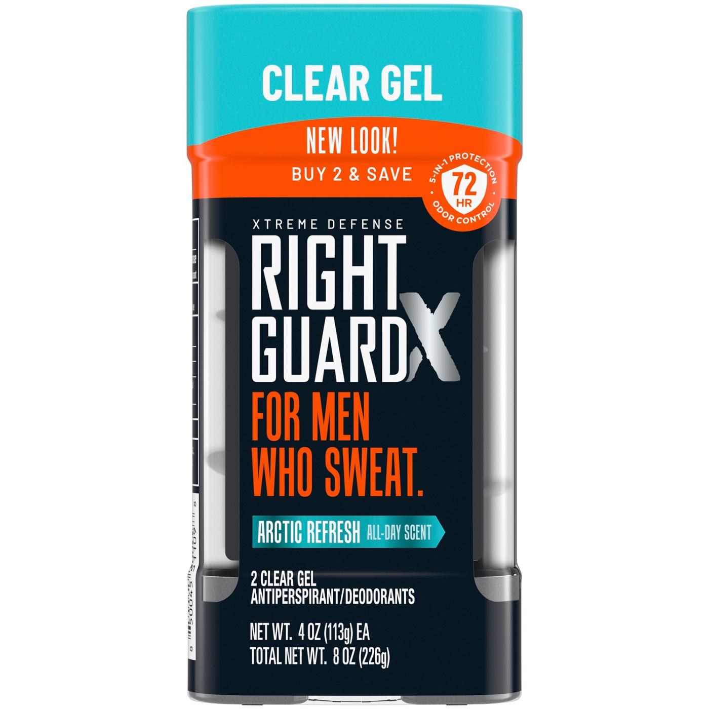 Right Guard Xtreme Defense Antiperspirant Deodorant Gel - Arctic Refresh, 2 pk; image 1 of 3