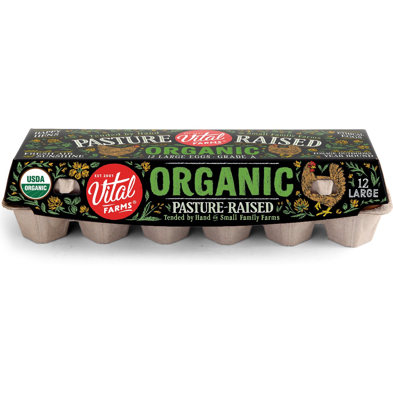Vital Farms Organic PastureRaised Large Eggs Shop Eggs & egg substitutes at HEB