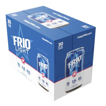 Frio Light American Brewed Beer 30 pk Cans, 12 oz