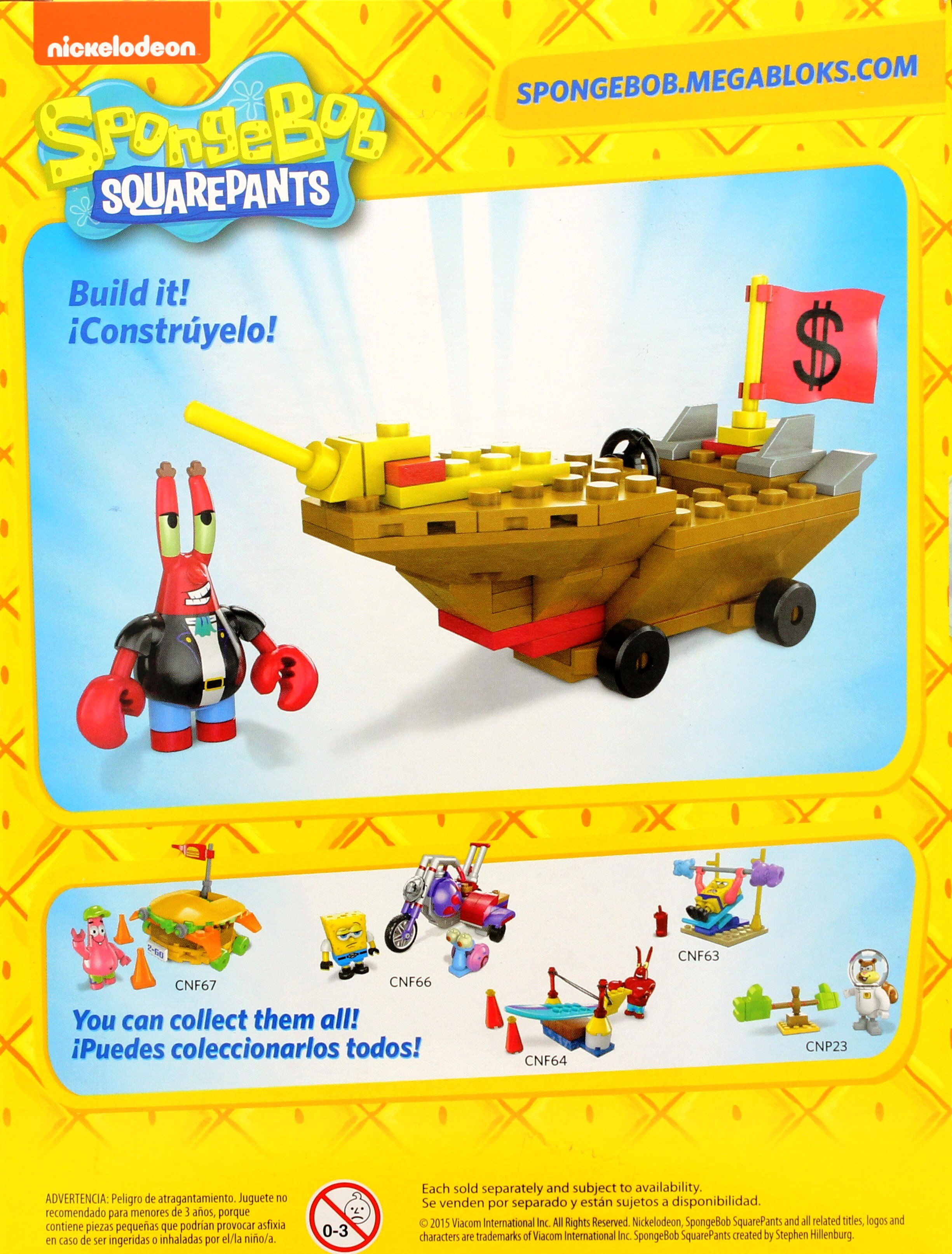 Mega Bloks Assorted SpongeBob SquarePants Racers Shop Lego