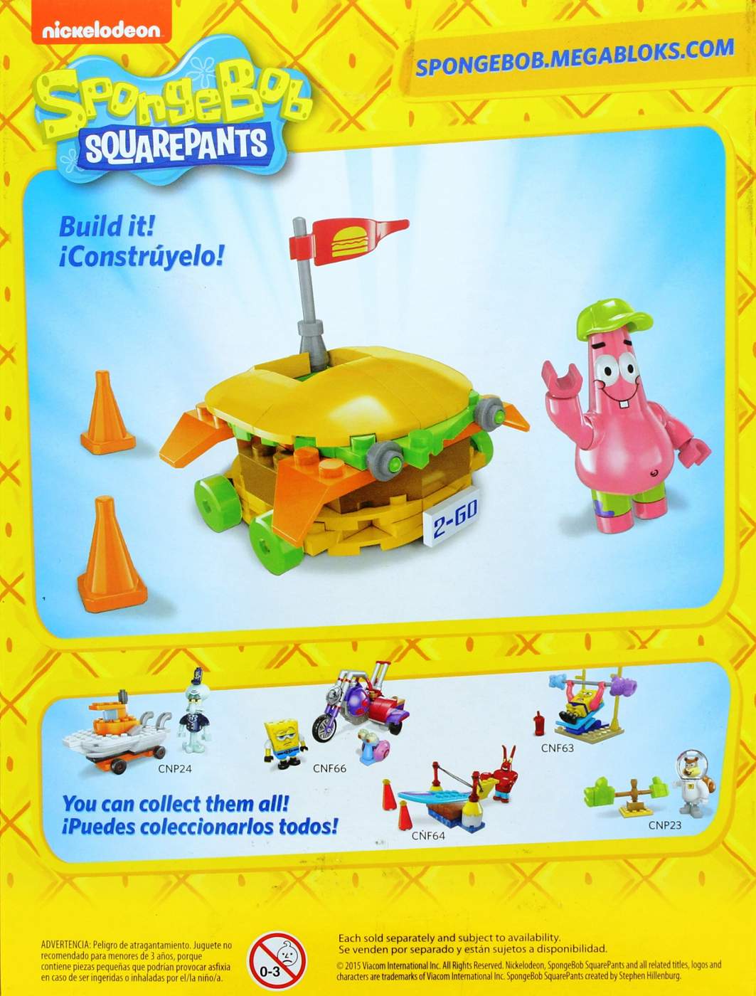 Mega Bloks Assorted SpongeBob SquarePants Racers; image 3 of 6