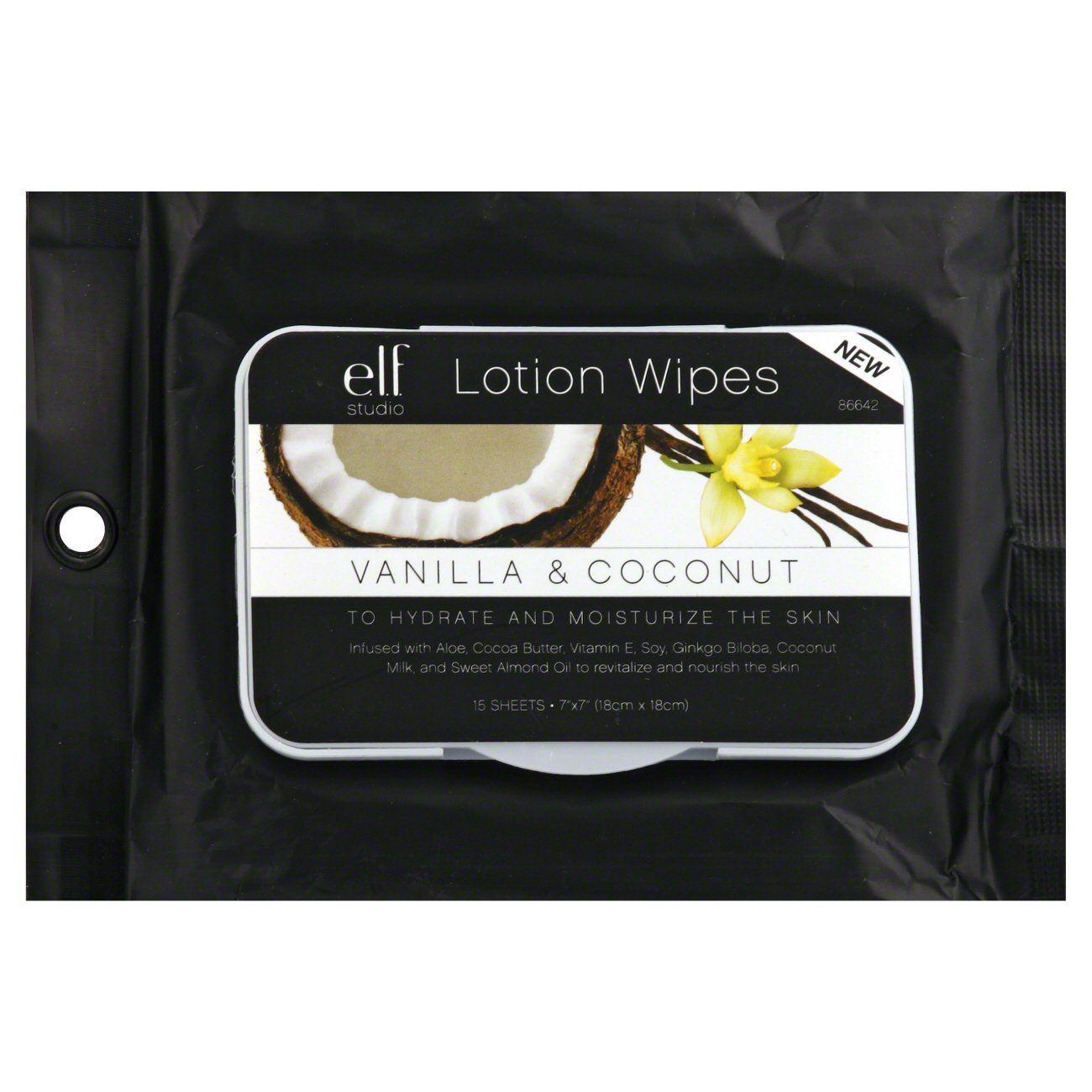 e.l.f. Lotion Wipes Vanilla & Coconut Shop Makeup Remover at HEB