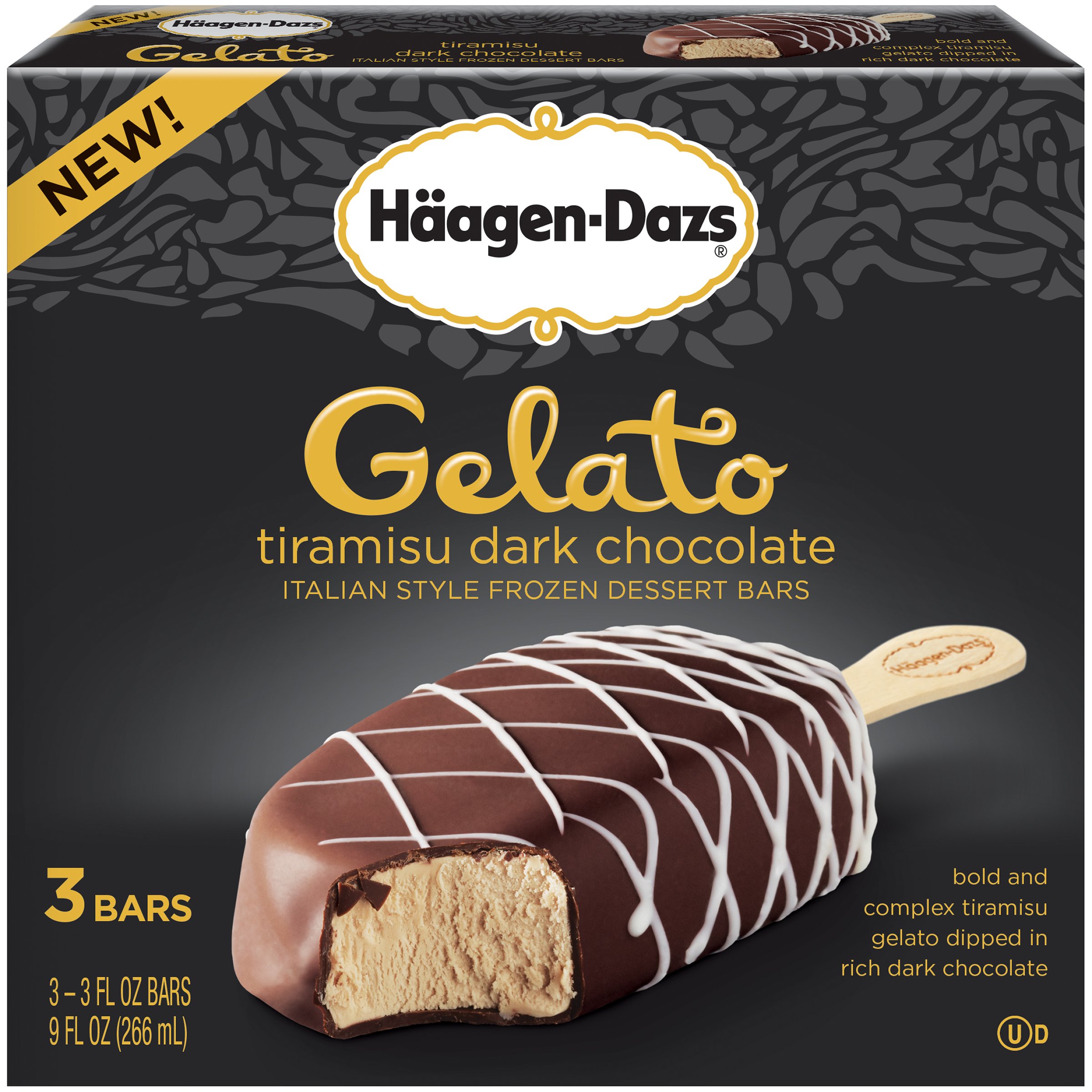 Haagen Dazs Tiramisu Dark Chocolate Gelato Dessert Bar Shop Ice Cream At H E B