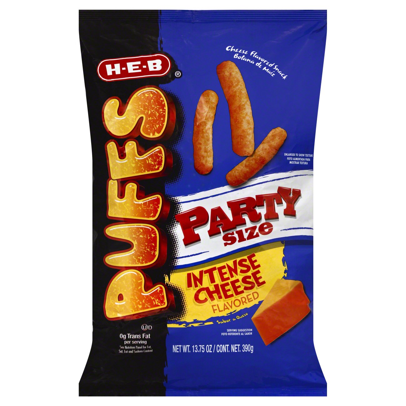 H-E-B Intense Cheese Puffs Party Size - Shop Chips at H-E-B