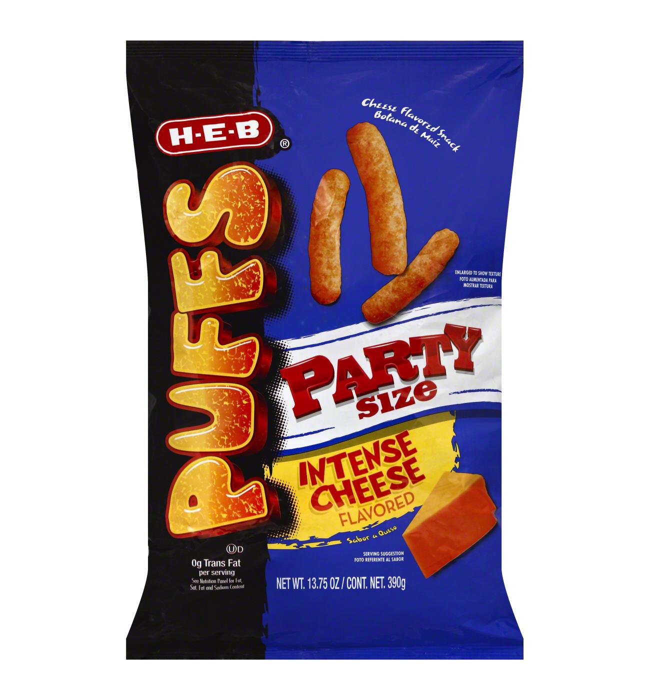 H-E-B Intense Cheese-Flavored Cheese Puffs - Party Size; image 1 of 2