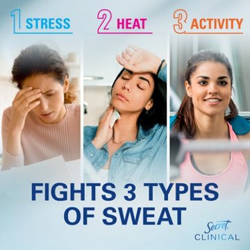 Secret Clinical Strength Invisible Solid Antiperspirant and Deodorant - Free & Sensitive