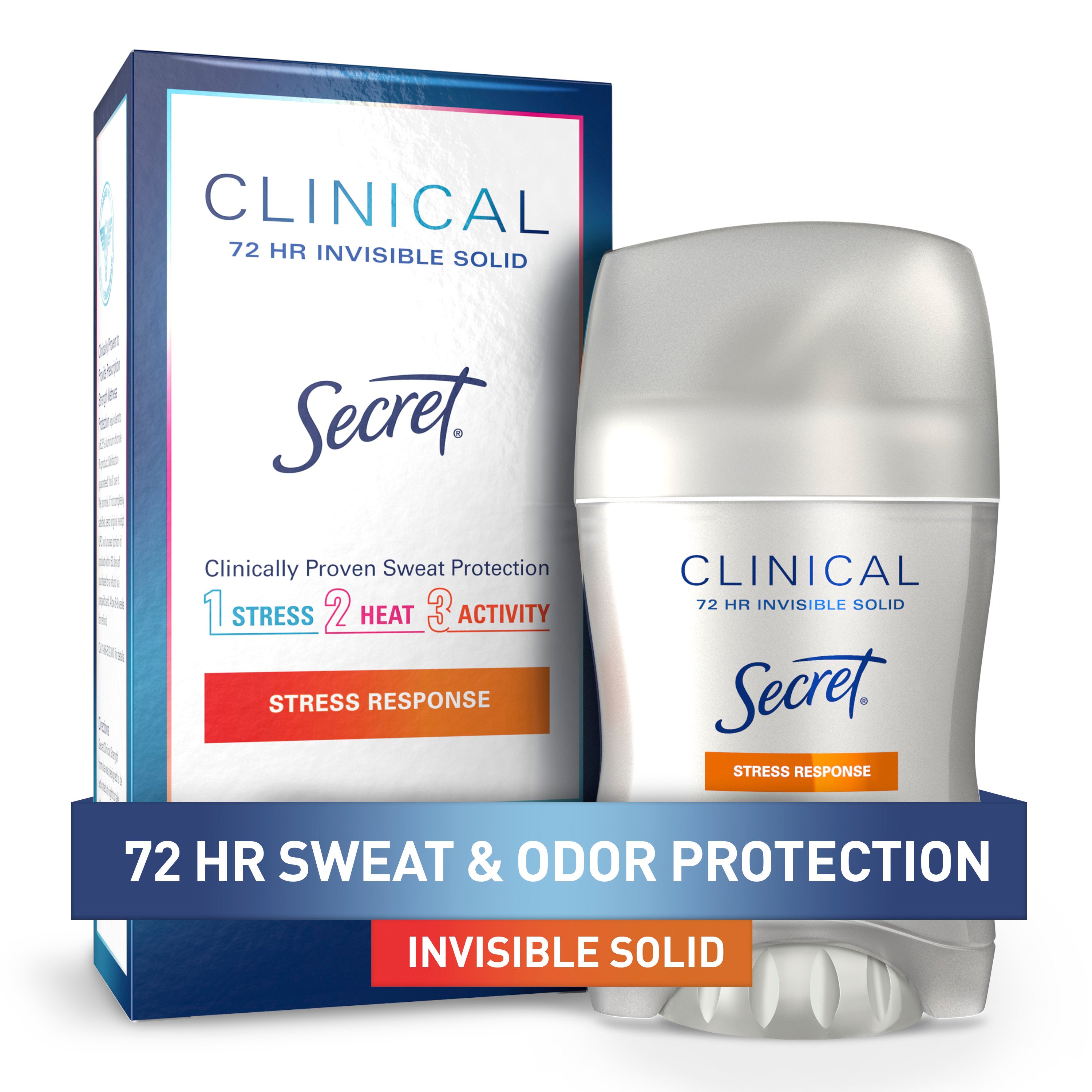 Secret Clinical Strength 48 Hr Antiperspirant Deodorant Stress