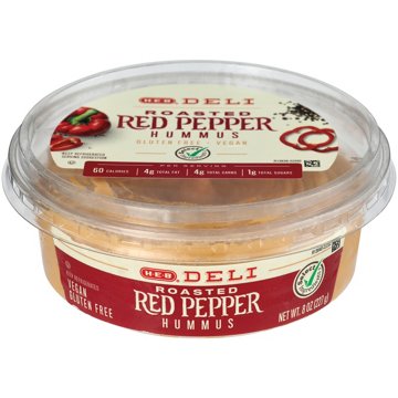 H-E-B Deli Roasted Red Pepper Hummus, 8 oz