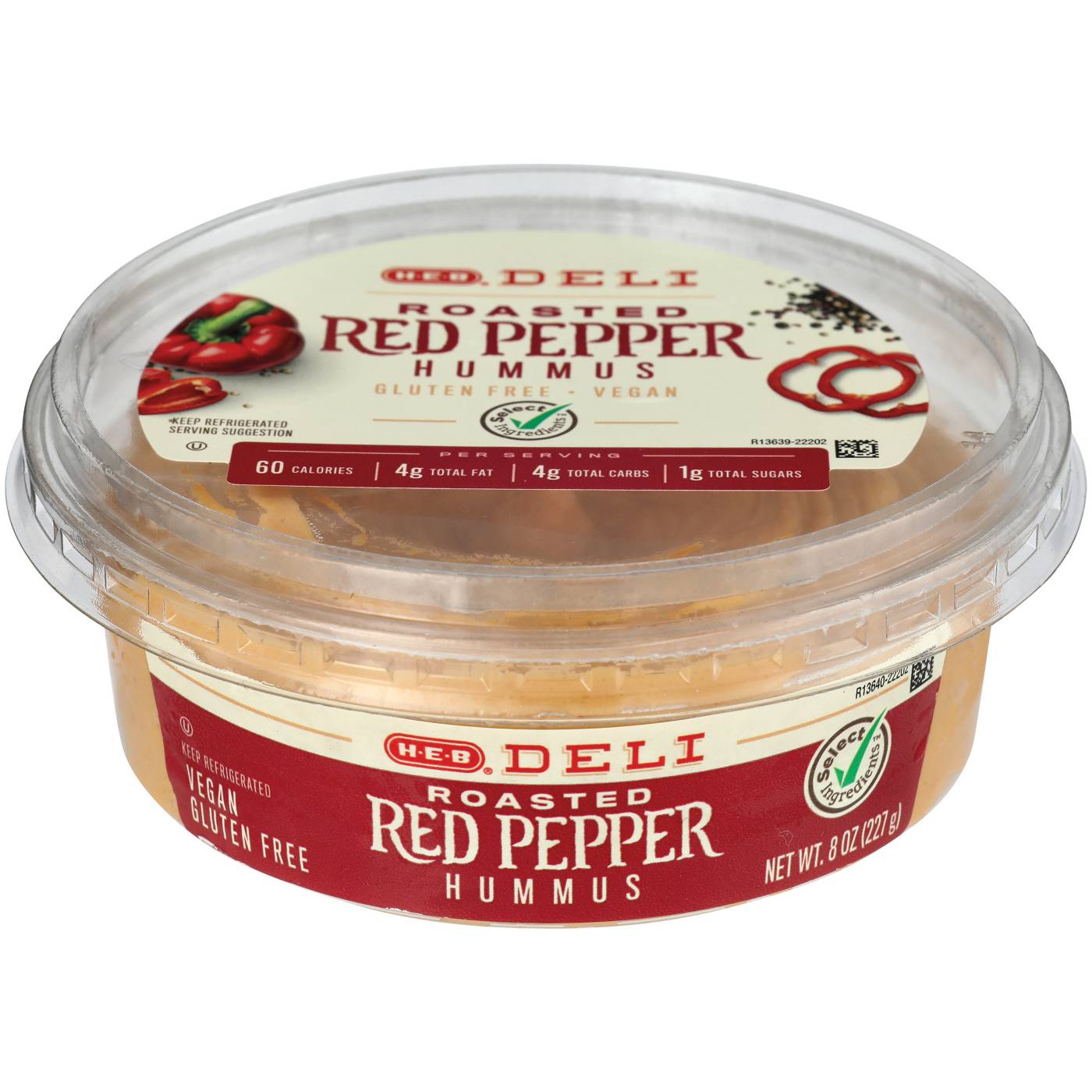 H-E-B Deli Roasted Red Pepper Hummus; image 2 of 3