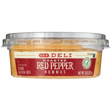 H-E-B Deli Roasted Red Pepper Hummus, 8 oz
