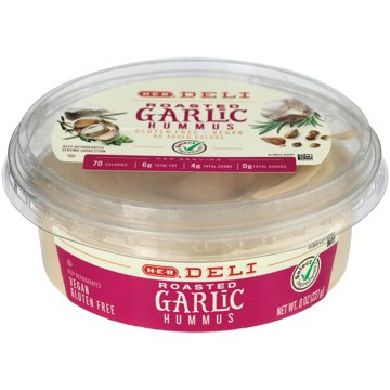 H-E-B Deli Roasted Garlic Hummus, 8 oz