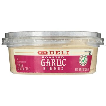 H-E-B Deli Roasted Garlic Hummus, 8 oz